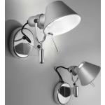 Lampes design Artemide Tolomeo argentées en aluminium 