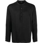 Chemises de créateur Tom Ford Noir noires en soie à manches longues pour homme 