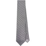 Cravates en soie de créateur Tom Ford argentées à motif papillons Tailles uniques pour homme 
