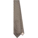 Cravates en soie de créateur Tom Ford marron à motif papillons Tailles uniques pour homme 