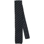 Cravates en soie de créateur Tom Ford noires à rayures en soie à motif papillons pour homme 