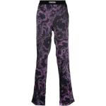 Pyjamas en velours de créateur Tom Ford violet foncé à fleurs en velours Taille M 