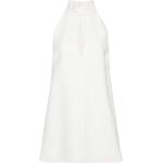 Robes de soirée courtes de créateur Tom Ford blanches en viscose sans manches Taille XL pour femme 