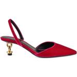 Escarpins de créateur Tom Ford rouges en velours en cuir Ford Pointure 36 pour femme 