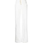 Pantalons droits de créateur Tom Ford blancs en coton mélangé W24 L29 pour femme 
