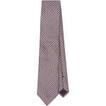 Cravates en soie de créateur Tom Ford roses à rayures à motif papillons Tailles uniques pour homme 