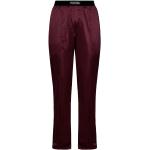 Pantalons de créateur Tom Ford rouge bordeaux en velours Taille XL coupe regular 