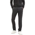 Pantalons chino Tom Tailor noirs avec ceinture stretch W31 look fashion pour homme 