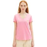 T-shirts Tom Tailor Denim roses à manches courtes à manches courtes Taille L look fashion pour femme 