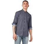 Chemises Tom Tailor Denim bleues imprimées stretch Taille L look fashion pour homme 