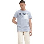 T-shirts Tom Tailor Denim bleus à logo à manches courtes à manches courtes Taille S look fashion pour homme 