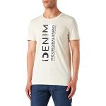 T-shirts Tom Tailor Denim blanc crème à logo à manches courtes à manches courtes Taille XL look fashion pour homme 