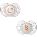 Tommee Tippee Sucette 2 Pcs Night Time 18-36m Rose