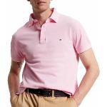 T-shirts basiques Tommy Hilfiger roses bio Taille M classiques pour homme 