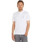 T-shirts fashion Tommy Hilfiger blancs en coton bio Taille M classiques pour homme en promo 