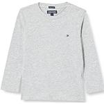 Tommy Hilfiger T-Shirt Garçon Manches Longues Basic, Gris (Grey Heather), 16 Ans