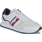 Baskets basses Tommy Hilfiger blanches Pointure 44 look casual pour homme en promo 