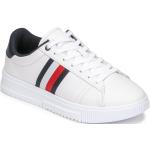 Baskets basses Tommy Hilfiger blanches Pointure 41 look casual pour homme en promo 
