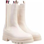 Boots Chelsea Tommy Hilfiger blanc crème pour femme en promo 