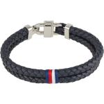 Bracelets Tommy Hilfiger bleu marine en cuir pour homme 