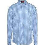 Chemises Tommy Hilfiger Essentials bleues à carreaux à carreaux Taille L classiques pour homme 
