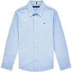 Chemises Tommy Hilfiger Oxford bleues Taille 12 ans classiques pour garçon en promo de la boutique en ligne Amazon.fr avec livraison gratuite 