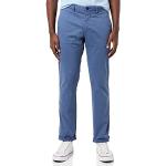 Pantalons classiques Tommy Hilfiger TH bleu indigo en satin délavés bio stretch W28 look casual pour homme 