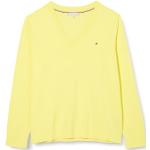 Pulls Tommy Hilfiger jaunes en jersey à mailles Taille XL classiques pour femme en promo 