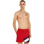 Shorts de bain Tommy Hilfiger rouges Taille L pour homme en promo 
