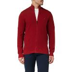 Gilets zippés Tommy Hilfiger rouges Taille S look fashion pour homme en promo 