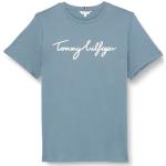 T-shirts Tommy Hilfiger Signature bleus à manches courtes lavable en machine à manches courtes Taille XL look fashion pour femme 