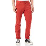 Pantalons chino Tommy Hilfiger TH rouge cinabre Taille L W34 look fashion pour homme 