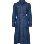 Robes chemisier Tommy Hilfiger bleues en coton bio éco-responsable Taille XL pour femme 