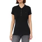 T-shirts fashion Tommy Hilfiger noirs en coton mélangé Taille XL classiques pour femme en promo 