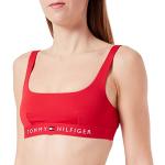 Hauts de bikini Tommy Hilfiger rouges Taille M look fashion pour femme en promo 