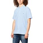 Chemises oxford Tommy Hilfiger bleu ciel à manches courtes Taille XL pour homme 