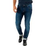 Jeans droits Tommy Hilfiger bleues foncé en denim stretch W28 look Hip Hop pour homme en promo 
