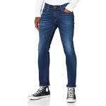 Jeans droits Tommy Hilfiger bleues foncé en denim stretch Taille XS W34 look Hip Hop pour homme en promo 