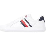 Baskets basses Tommy Hilfiger Essentials blanches à rayures Pointure 40 look casual pour homme en promo 