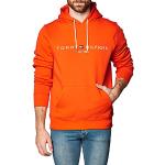 Sweats Tommy Hilfiger orange à capuche Taille S look fashion pour homme en promo 