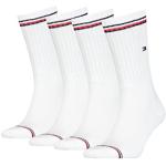 Tommy Hilfiger Iconic Lot de 4 paires de chaussettes de tennis pour homme Taille 39-49, 300 - Blanc., 47-49