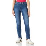 Jeans droits Tommy Hilfiger bleues foncé en denim stretch W29 look casual pour femme 