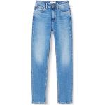 Jeans droits Tommy Hilfiger bleues foncé en denim stretch W29 look casual pour femme 