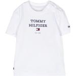 T-shirts à col rond Tommy Hilfiger blancs à logo en jersey Taille 9 ans pour fille de la boutique en ligne Miinto.fr 
