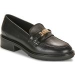 Chaussures casual Tommy Hilfiger TH noires en cuir Pointure 40 look casual pour femme en promo 