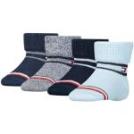 Chaussettes Tommy Hilfiger bleues en coton lot de 4 look fashion pour bébé de la boutique en ligne Amazon.fr 