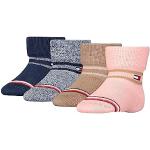 Chaussettes Tommy Hilfiger roses en coton lot de 4 Taille 18 mois look fashion pour bébé de la boutique en ligne Amazon.fr 