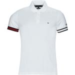 Polos Tommy Hilfiger Flag blancs Taille XL pour homme 