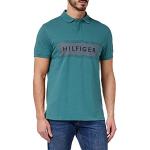 T-shirts fashion Tommy Hilfiger verts à manches courtes Taille L classiques pour homme en promo 