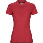 Polos Tommy Hilfiger New Chiara rouges Taille XS pour femme en promo 